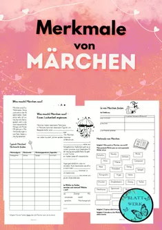 Bild in der Beschreibung des Unterrichtsmaterials Märchen kreuz und quer- Das Gesamtpaket von Blattwerk #1