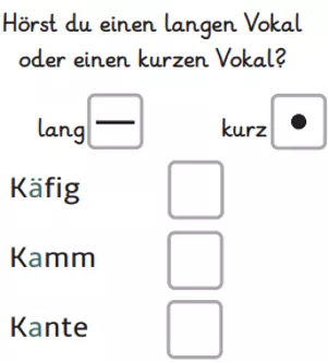 Bild in der Beschreibung des Unterrichtsmaterials 20 ABs zum Thema: langer Vokal & kurzer Vokal mit Lösungen von abc shop #1