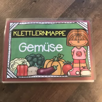 Bild in der Beschreibung des Unterrichtsmaterials Gemüse - Klettlernmappe von The Growing Firsties #1
