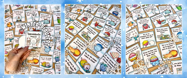 Bild in der Beschreibung des Unterrichtsmaterials Erzählkarten / Gesprächskarten / Schreibanlass zur Winterzeit von Janetti #1
