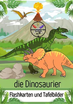 Bild in der Beschreibung des Unterrichtsmaterials Dinosaurier Flashkarten / Bildkarten mit Würfelspiel von Grossmeister Flash - spielerisch Lernen! #1