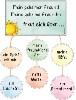 Bild in der Beschreibung des Unterrichtsmaterials Geheimer Freund - Soziales Lernen von FreuleinBerg #2