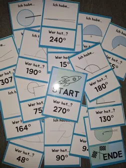 Bild in der Beschreibung des Unterrichtsmaterials Spiel Winkel und Winkelgrößen: Ich habe, wer hat? (+ 3 Spielvarianten) von Teacher_SB #1