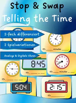 Bild in der Beschreibung des Unterrichtsmaterials Tandem Activity / Tandembögen - What time is it? The Clock von Andreas Felis #2