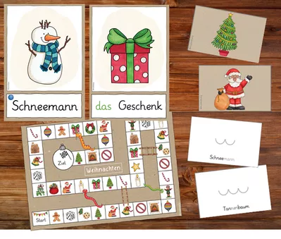 Bild in der Beschreibung des Unterrichtsmaterials Winter & Weihnachten - Materialpaket - DaZ - DaF von FreuleinBerg #1