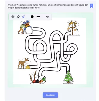 Bild in der Beschreibung des Unterrichtsmaterials Interaktive Übungsaufgaben Vorschule Fit für die Schule 1. Klasse Winter von LernTagebuch #2