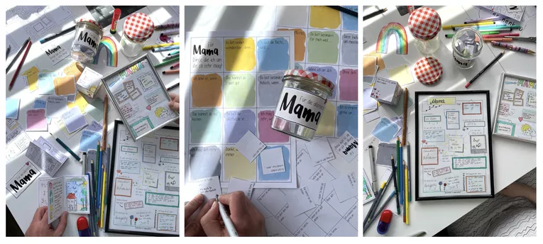 Bild in der Beschreibung des Unterrichtsmaterials Muttertag / 👩👧👦 Mama / Heldin - PAKET zum Malen, Basteln & Schreiben von Doodleteacher #2