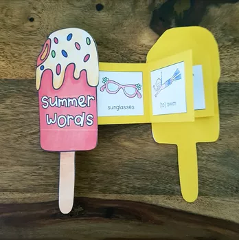 Bild in der Beschreibung des Unterrichtsmaterials Summer Words - Booklet (Faltheftchen) von Unterrichtmitspass #1
