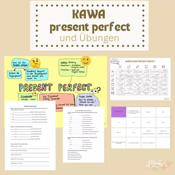 Bild in der Beschreibung des Unterrichtsmaterials Materialpaket Simple Past oder Present Perfect Klasse 6/7 von Jacqueline Pentrack #1