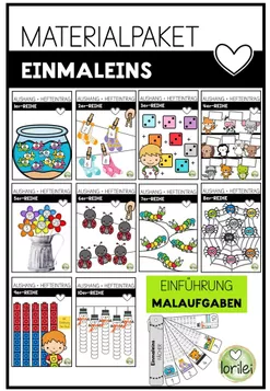 Bild in der Beschreibung des Unterrichtsmaterials 9er-Reihe - Erarbeitung - Tafelbild - Malaufgaben von LoriLei #1