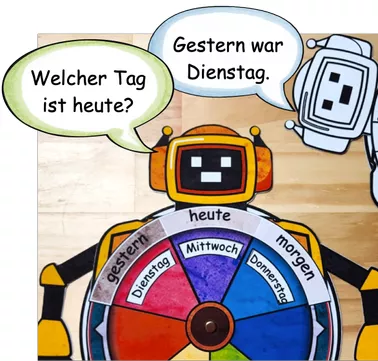 Bild in der Beschreibung des Unterrichtsmaterials Deutsch - Wochentage lernen - Deutsch als Fremdsprache von kreativ lernen #1
