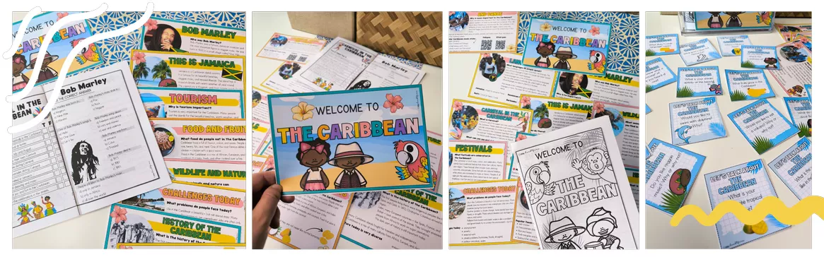 Bild in der Beschreibung des Unterrichtsmaterials The Caribbean | Sparpaket | Landeskunde Karibik - top vorbereitet unterrichten von ms.doubtfire #1