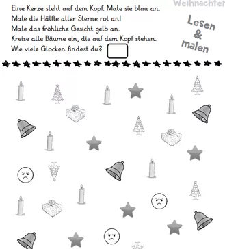 Bild in der Beschreibung des Unterrichtsmaterials Weihnachten in der 1. und 2. Klasse (D, M, Ku, E) von abc shop #2