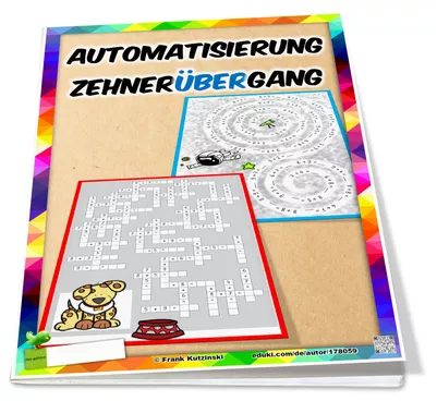 Bild in der Beschreibung des Unterrichtsmaterials Zehnerübergang in Spiralen und Kreuzzahlrätseln üben von Stolpersteine #6