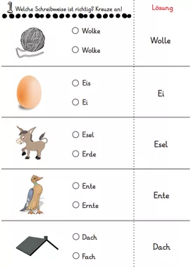 Bild in der Beschreibung des Unterrichtsmaterials Lesetraining mit ähnlich klingenden Wörtern (2in1: 8 ABs und 44 Aufgabenkarten) von abc shop #1