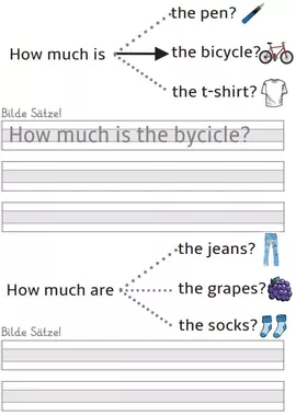 Bild in der Beschreibung des Unterrichtsmaterials I can write - Selbstständig Sätze bilden im Englisch-Unterricht (Übungsheft) von abc shop #2