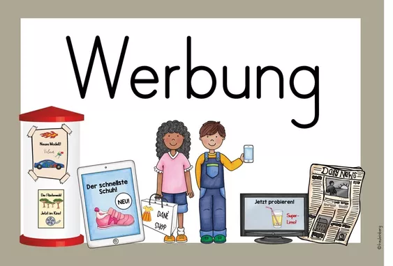 Bild in der Beschreibung des Unterrichtsmaterials Themenplakat Werbung von FreuleinBerg #1