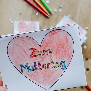 Bild in der Beschreibung des Unterrichtsmaterials Leporello zum Muttertag - Muttertagsgeschenk von FreuleinBerg #1