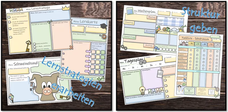 Bild in der Beschreibung des Unterrichtsmaterials Lerncoaching Gigapaket | 27 Materialien zu Lernstrategien, Motivation, Selbstorganisation & mehr | Klasse 1–10 | Lerncoaching von Dr.Teach #4