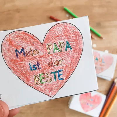 Bild in der Beschreibung des Unterrichtsmaterials Leporello zum Vatertag - Vatertagsgeschenk von FreuleinBerg #1