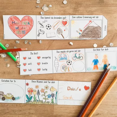 Bild in der Beschreibung des Unterrichtsmaterials Leporello zum Vatertag - Vatertagsgeschenk von FreuleinBerg #2