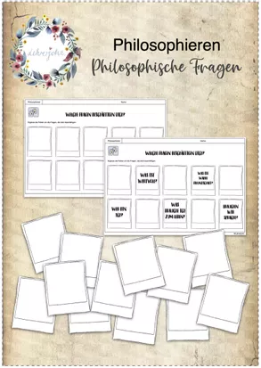 Bild in der Beschreibung des Unterrichtsmaterials Philosophieren mit Kindern und Jugendlichen - Komplettpaket von Lehrerjohn #2