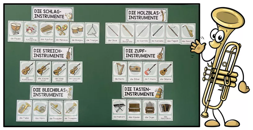 Bild in der Beschreibung des Unterrichtsmaterials Musikinstrumente und Instrumentenkunde – Instrumentengruppen, Hörübungen, Spiele und Lernwerkstatt | Materialpaket 4.–6. Klasse von Unterrichtmitspass #5