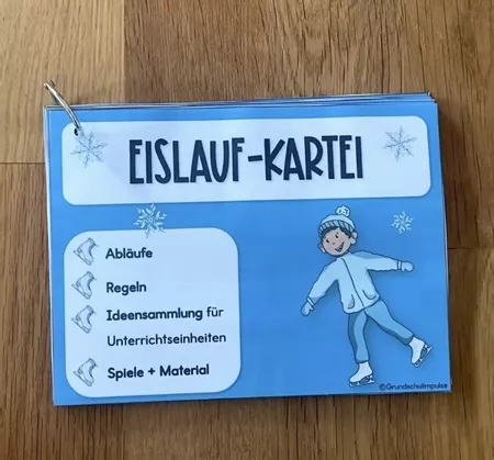Bild in der Beschreibung des Unterrichtsmaterials Eislauf-Kartei mit vielen Ideen zur Unterrichtsgestaltung von Grundschulimpulse #1