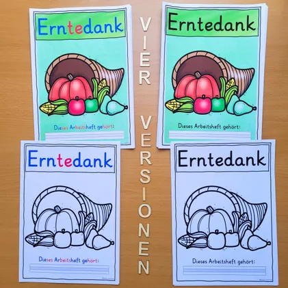 Bild in der Beschreibung des Unterrichtsmaterials Religion Erntedank Klasse 1-2 Arbeitsheft von Helles Köpfchen #1