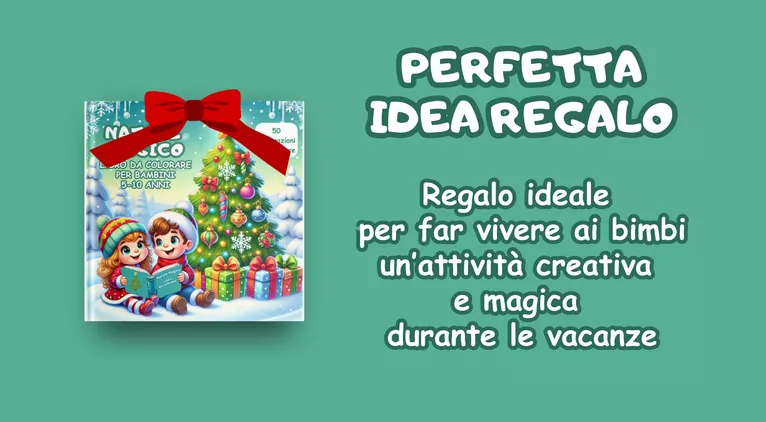 Bild in der Beschreibung des Unterrichtsmaterials Natale Magico Libro da colorare per bambini 5-10 anni von Matite Colorate Books #4
