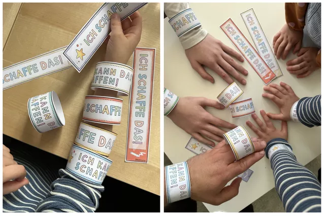 Bild in der Beschreibung des Unterrichtsmaterials Ich schaffe das! - DIY Mutmacher Armbänder / Growth Mindset von Doodleteacher #1