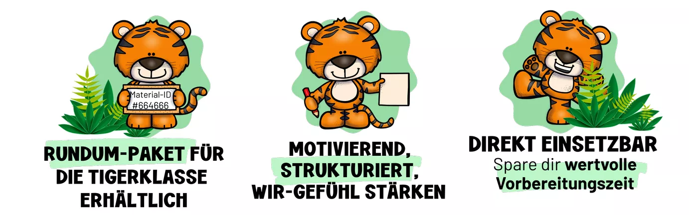 Bild in der Beschreibung des Unterrichtsmaterials Tigerklasse | Geburtstagskalender | Klassenraum verschönern von ms.doubtfire #1
