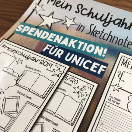 Bild in der Beschreibung des Unterrichtsmaterials Schuljahresanfang - Mein Schuljahr 2026/27/28/29 in Sketchnotes SPENDENAKTION von Doodleteacher #2
