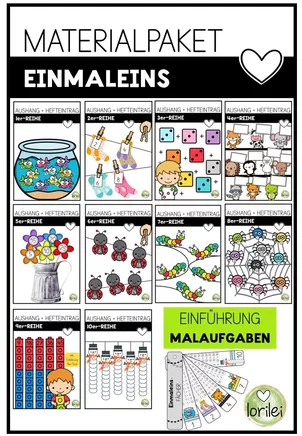 Bild in der Beschreibung des Unterrichtsmaterials 3er-Reihe - Erarbeitung - Tafelbild - Malaufgaben von LoriLei #1
