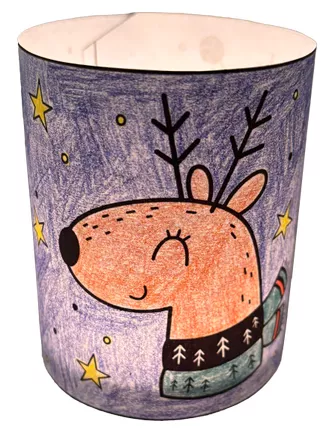 Bild in der Beschreibung des Unterrichtsmaterials Windlichter Winter / Weihnachten 🎄🕯️Zum Ausmalen & Basteln von Die klugen Rabauken #1