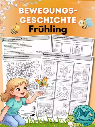 Bild in der Beschreibung des Unterrichtsmaterials Klanggeschichte Frühling, Musikunterricht Arbeitsblätter von Blattwerk #1