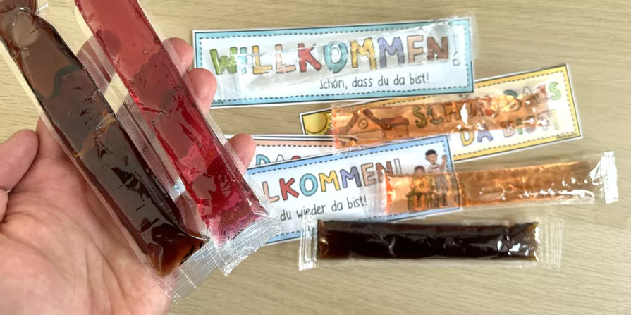 Bild in der Beschreibung des Unterrichtsmaterials Willkommen / Schön, dass du da bist! - Schuljahresanfang + Wassereis Begrüßungen von Doodleteacher #1