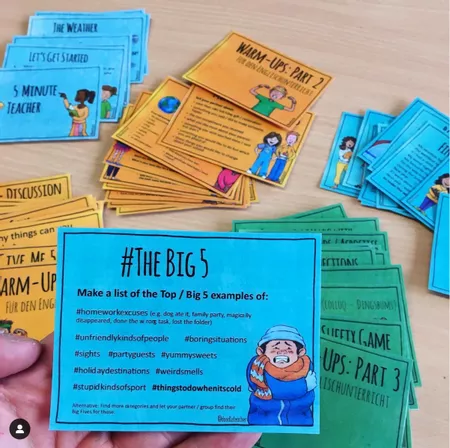 Bild in der Beschreibung des Unterrichtsmaterials 5 Minute Teacher PAKET Neu + Warm-Ups für den Englischunterricht von Doodleteacher #5