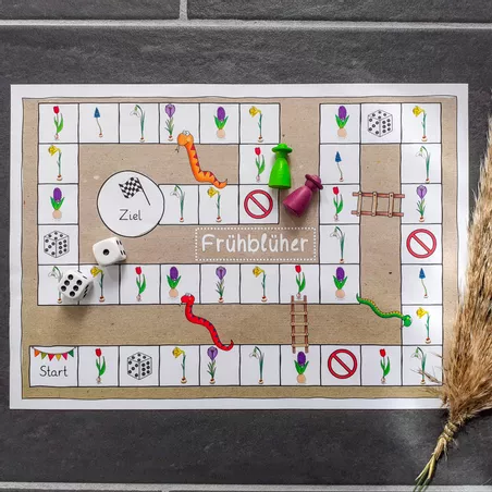 Bild in der Beschreibung des Unterrichtsmaterials Spielfeld - Frühblüher von FreuleinBerg #1
