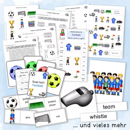 Bild in der Beschreibung des Unterrichtsmaterials Football (Englisch, Grundschule, Fußball, EM, WM) von Grundschulatelier #1