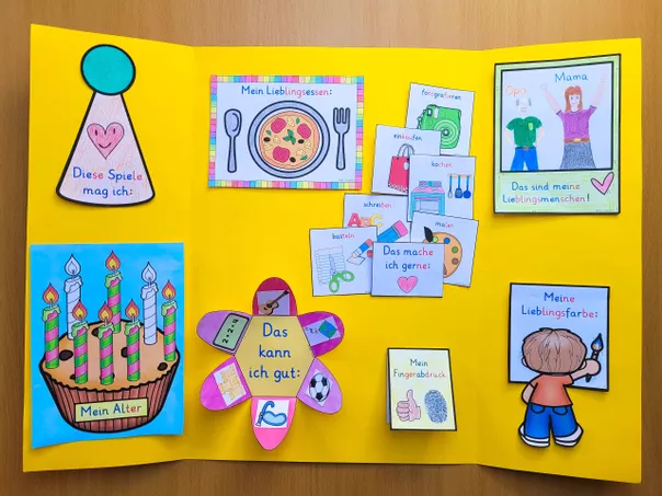 Bild in der Beschreibung des Unterrichtsmaterials LAPBOOK Ich bin einzigartig Klasse 1 und 2 Religion Ethik von Helles Köpfchen #1