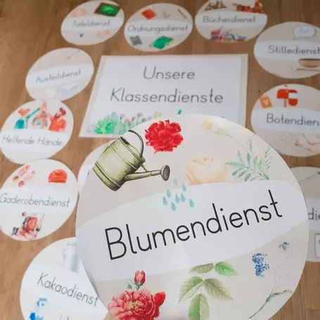Bild in der Beschreibung des Unterrichtsmaterials Klassendienste - Classroom Management von FreuleinBerg #1
