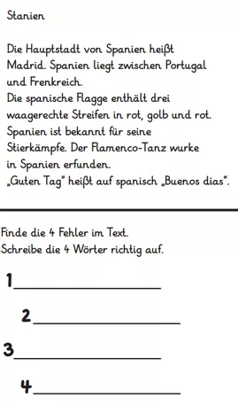 Bild in der Beschreibung des Unterrichtsmaterials 72 Sachtexte zu den europäischen Ländern (Fehler finden, Fragen zum Text etc.) von abc shop #2