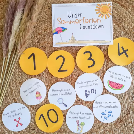 Bild in der Beschreibung des Unterrichtsmaterials Sommerferien - Countdown mit vielen kleinen Aktionen von FreuleinBerg #1