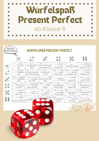 Bild in der Beschreibung des Unterrichtsmaterials Materialpaket Simple Past oder Present Perfect Klasse 6/7 von Jacqueline Pentrack #2