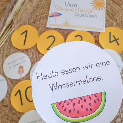 Bild in der Beschreibung des Unterrichtsmaterials Sommerferien - Countdown mit vielen kleinen Aktionen von FreuleinBerg #2