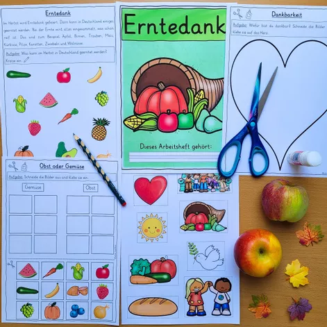 Bild in der Beschreibung des Unterrichtsmaterials Religion Erntedank Klasse 1-2 Arbeitsheft von Helles Köpfchen #3