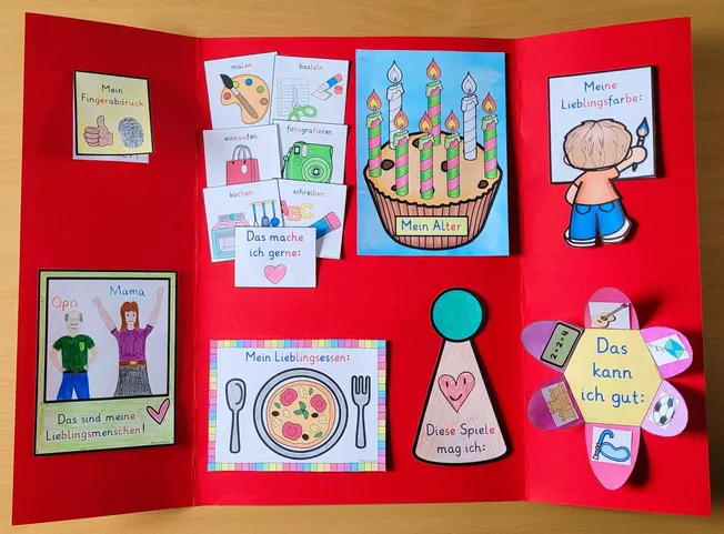 Bild in der Beschreibung des Unterrichtsmaterials Das bin ich Klasse 1-2 LAPBOOK Ethik Sachunterricht von Helles Köpfchen #1