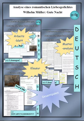 Bild in der Beschreibung des Unterrichtsmaterials Suchsel Literaturepoche Romantik - als PDF & Word von Best_of_Biggi #1