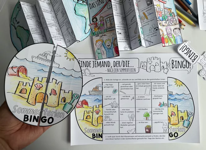 Bild in der Beschreibung des Unterrichtsmaterials BINGOs für die Schule / 🎰💬 Finde jemanden, der/die ... - Bingo PAKET von Doodleteacher #1